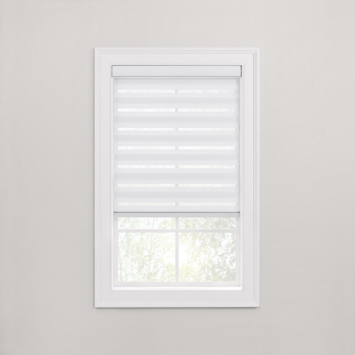 Motorized Zebra Shades in the Lunar Eclipse color.